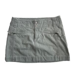 Utility mini skirt